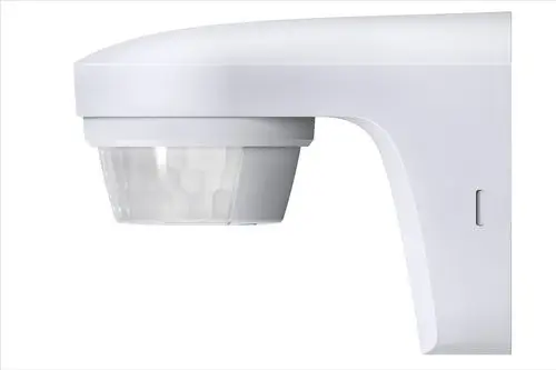 Theben theLuxa S180 WH Präsenzmelder in Weiß für Wandmontage im Außenbereich.